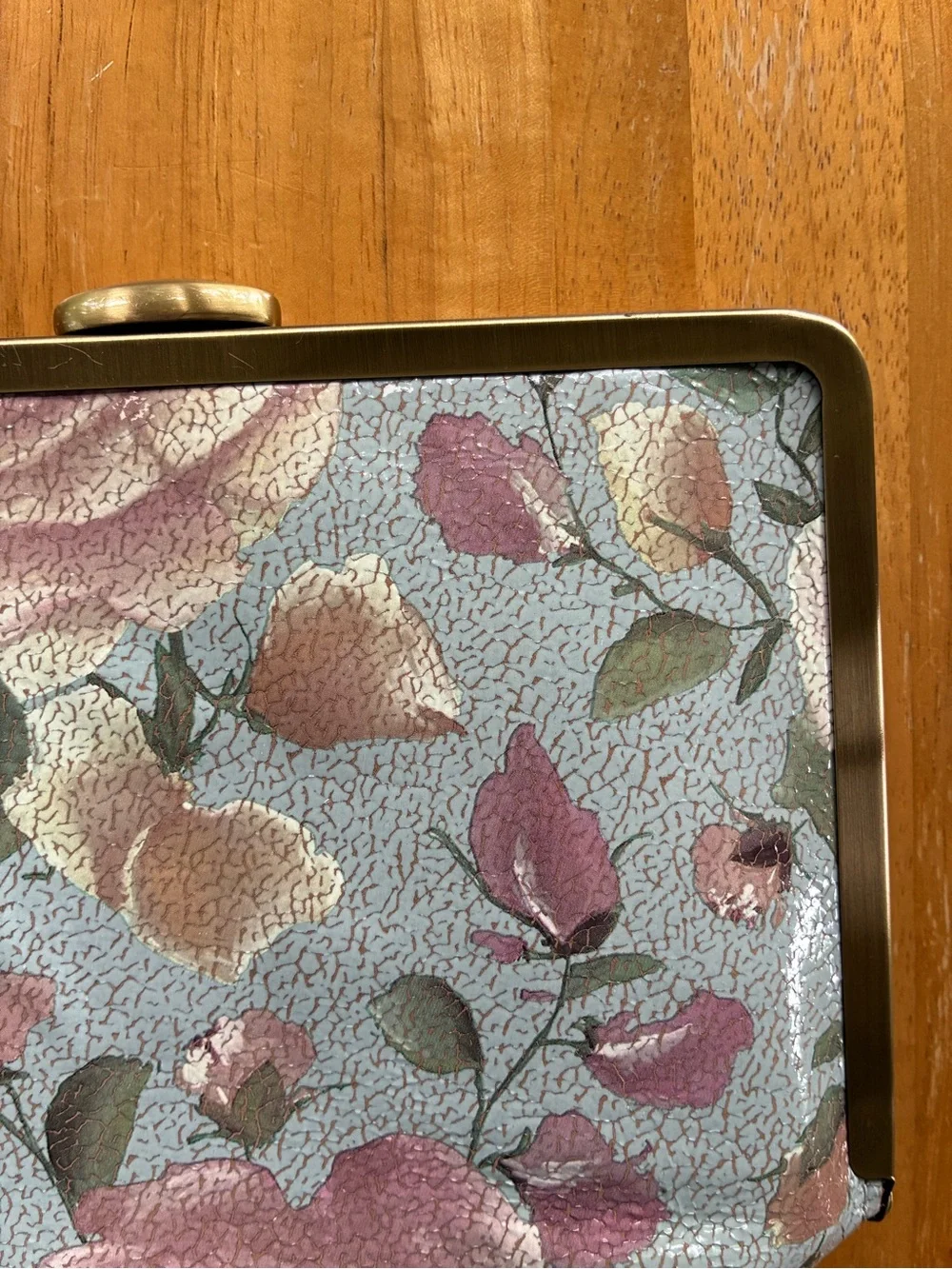 Patricia Nash Crackled Rose Garden Chain-Handle Clutch - Picture 13 of 16